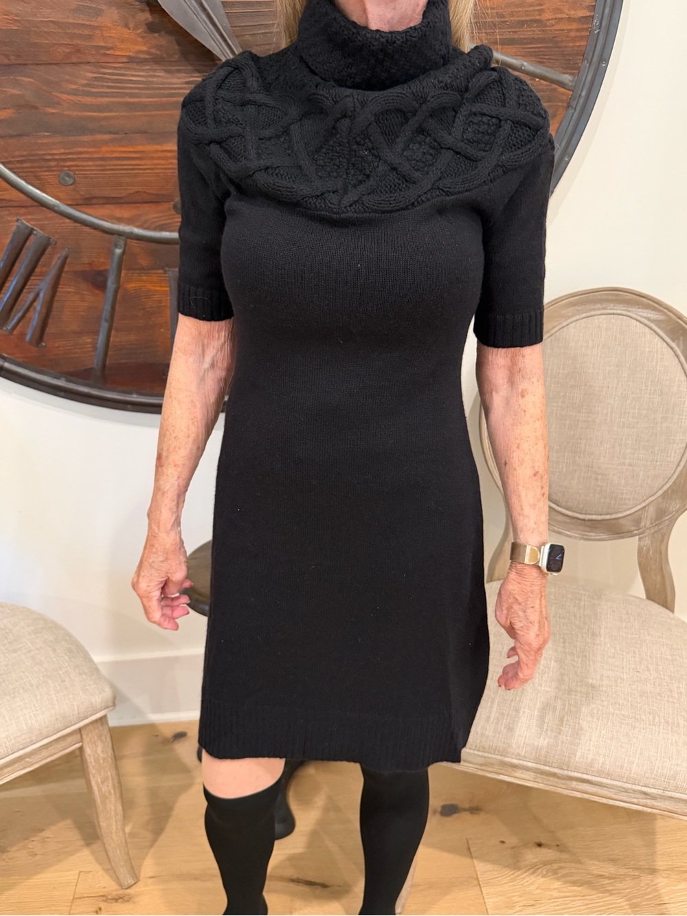 Theory Wool and Cashmere Blend Sweater Dress